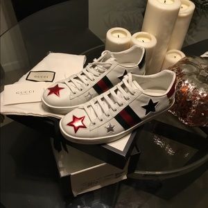 Ace Embroidered Gucci Sneakers